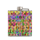 hippie groovyThunder_Cove vredessymbolen Heupfles (Achterkant)