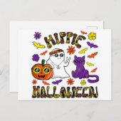 Hippie Halloween Briefkaart (Voorkant / Achterkant)