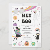 Hippie Halloween Feestuitnodiging Kaart (Voorkant)