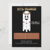Hippie Halloween Invitation fantôme (Devant)