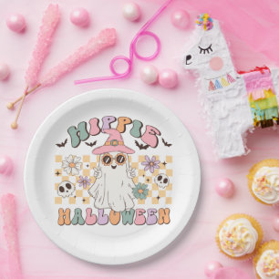 Hippie Halloween Papieren Bordje