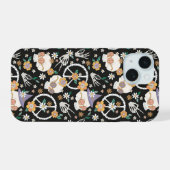 Hippie Halloween Skulls et Fleurs Motif (Verso Horizontal)