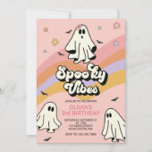Hippie Halloween VIBES Éffrayantes Invitation d'an (Devant)