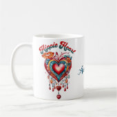 Hippie Heart Coffee 11 oz Mug (Gauche)