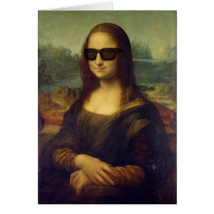 Hippie heureux drôle Mona Lisa aux nuances