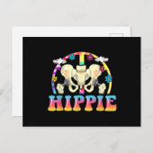 Hippie Hip Replacement Joint Surgery Funny Briefkaart (Voorkant / Achterkant)