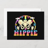 Hippie Hip Replacement Joint Surgery Funny Briefkaart (Voorkant / Achterkant)