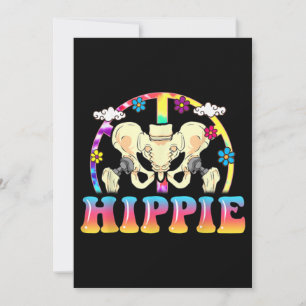 Hippie Hip Replacement Joint Surgery Funny Kaart