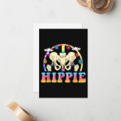 Hippie Hip Replacement Joint Surgery Funny Notitiekaartje (Voorkant / Achterkant in situ)