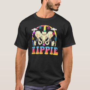 Hippie Hip Replacement Joint Surgery Funny Recover T-shirt