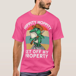 Hippie Hoppity Ga van mijn eigendom Herpetologist T-shirt