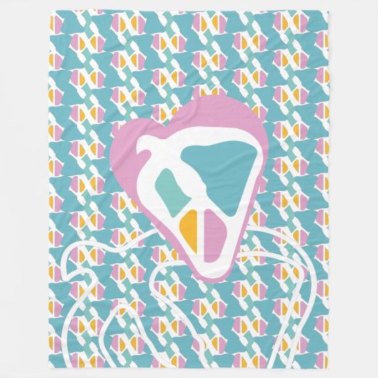 HIPPIE ICON version free BY MASANSER Fleece Deken (Voorkant)