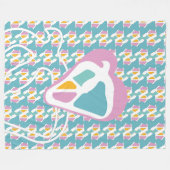 HIPPIE ICON version free BY MASANSER Fleece Deken (Voorkant (Horizontaal))