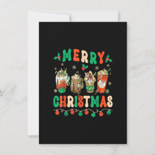 Hippie Kerstkoffie Winter Coffee Merry Xmas T Kaart