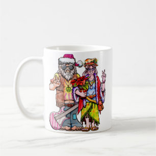 Hippie Kerstman Couple Koffiemok