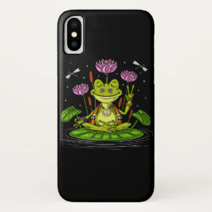 Hippie Kikker Meditatie iPhone X Hoesje