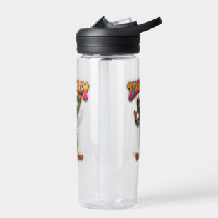 Hippie Kikker Neem het Leven Licht Kleurrijk Waterfles