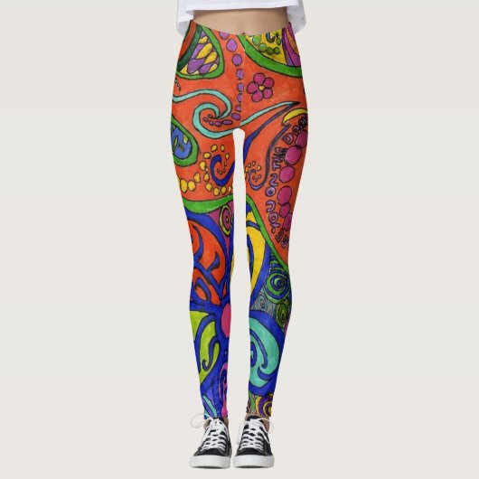 Hippie-Leggings voor vrouwen Leggings (Voorkant)
