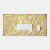 Hippie les années 70 Marbre Vert Liquide Swirl Boh (Clavier et souris)