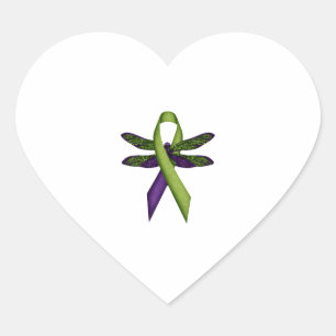 Hippie Libelle Groen Lint Cerebrale Parese Bewust Hart Sticker