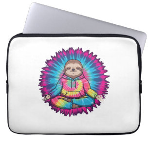 Hippie Luiaard Vredesteken Tie-Dy Laptop Sleeve
