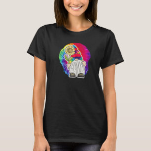 Hippie Mama Gnome Blijf Trippy 70s Style Psychedel T-shirt