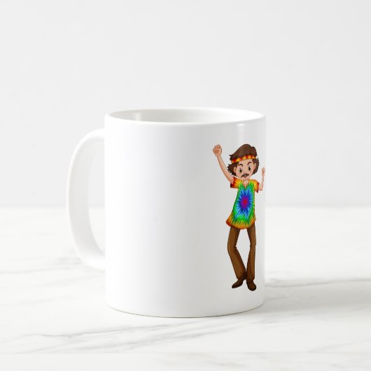Hippie Man Coffee Mug (Devant gauche)