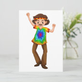 Hippie Man Kaart (Staand voorkant)