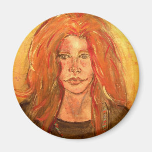 hippie meisje magneet
