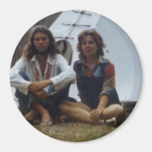 Hippie & Mère Tipi Magnet (Devant)