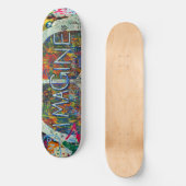 Hippie Muurkunst Skateboard (Voorkant)