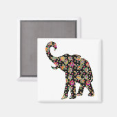 Hippie Olifant magneet (Voorkant / Achterkant)