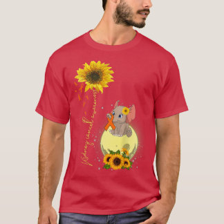 hippie olifant zonnebloempanker t-shirt