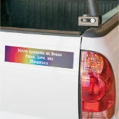 hippie oma aan boord bumpersticker (Op Truck)