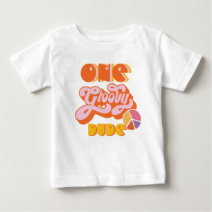 Hippie One Groovy Guy Baby T-Shirt