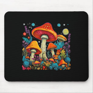 Hippie Paddenstoelen Psychedelische Bos Fungi Fest Muismat