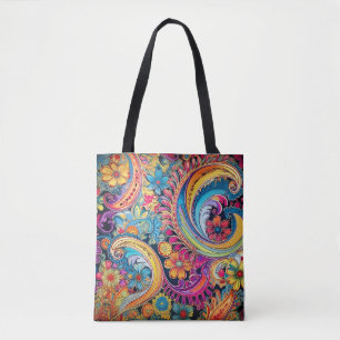 Hippie Paisley Neon Draagtas