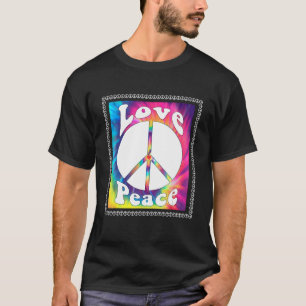 Hippie Peace Free Spirit Hippy Hipie Groovy Flower T-shirt