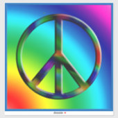 Hippie Peace LG Sticker (Vel)