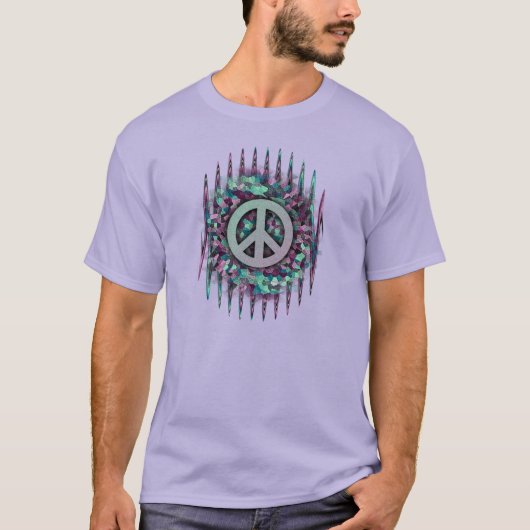 Hippie peace Love Music T-shirt (Voorkant)