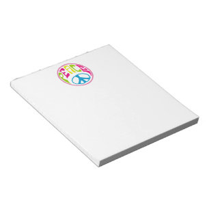 Hippie Peace Sign Notitieblok
