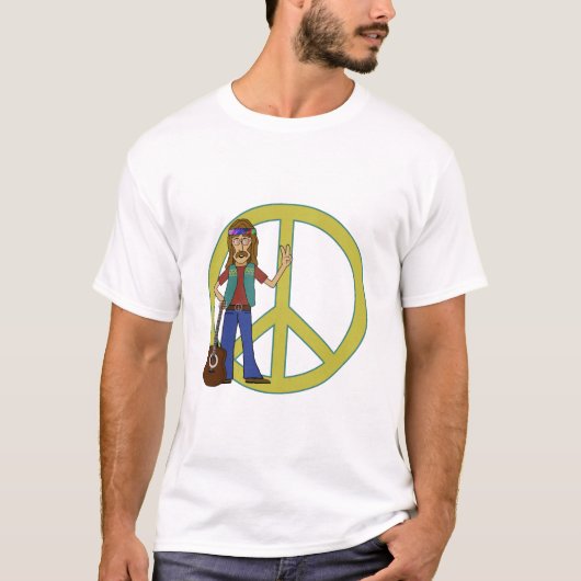 Hippie Peace T-shirt (Voorkant)