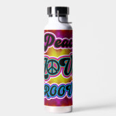 Hippie Peace Tie Dye Groovy Tumbler Bottle Waterfles (Links)
