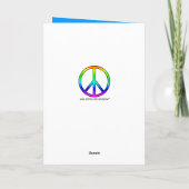 Hippie Peace Wenskaart Kaart (Achterkant)