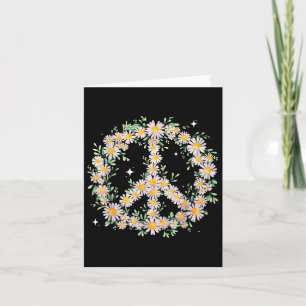 Hippie Peace Wildflower Daisies Bloemen Graphic Da Kaart
