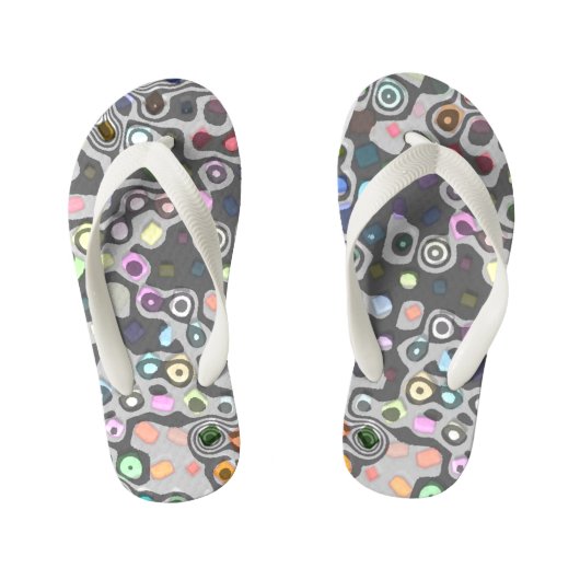 Hippie peuter teenslippers (Voetbed)