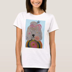 Hippie Poodle Bloemenkind T-shirt
