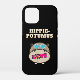 Hippie Potumus Baby Hippopotamus Lover iPhone 12 Mini Hoesje