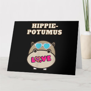 Hippie Potumus Baby Nijlpaard Liefhebber Kaart