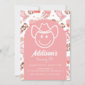 Hippie Preppie Cowgirl Invitation d'anniversaire (Devant)
